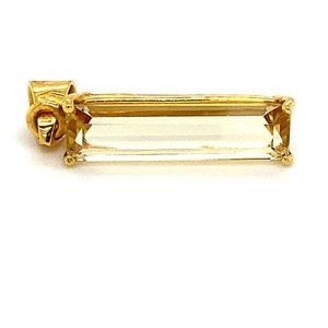 Scapolite 4.02ct Solid 18K Yellow Gold Pendant